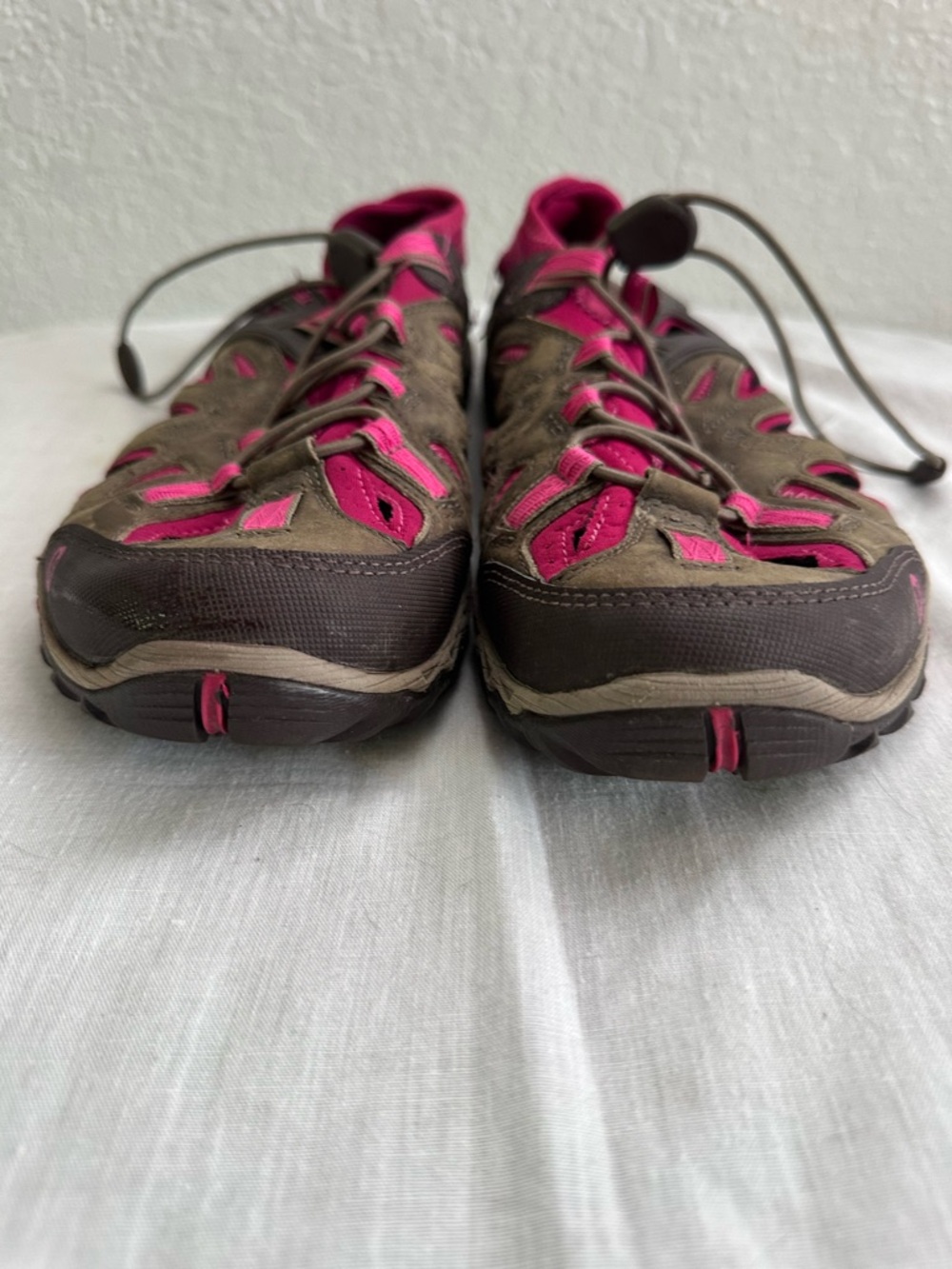 Merrell All Out Blaze Sieve Womens 9.5 Brown Pink Hiking Water Sandals Vibram - Picture 5 of 10